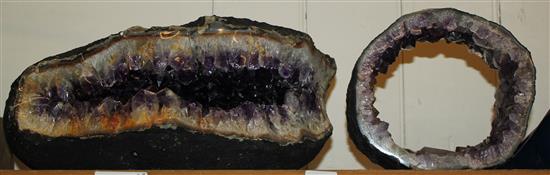 2 pieces of Amethyst